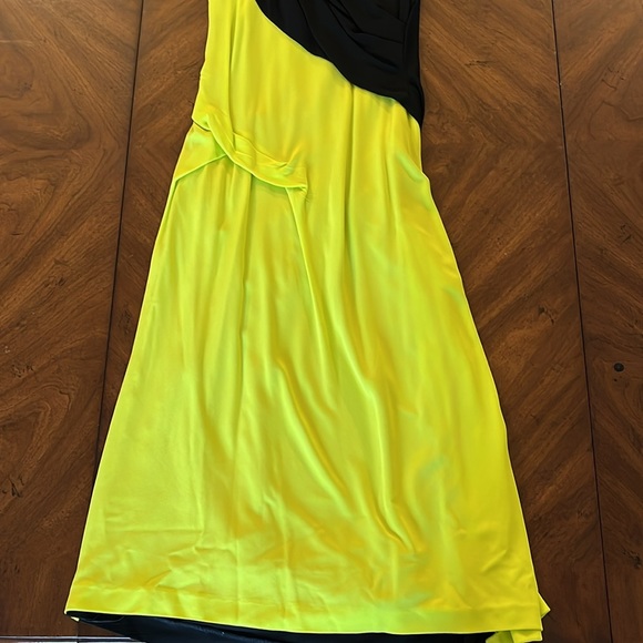 Alexander Wang Dress Black & Neon Yellow/Green Size 2 - Picture 9 of 15